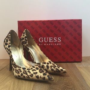 Guess by Marciano Carrie Leopard Print Heel Sz 7.5